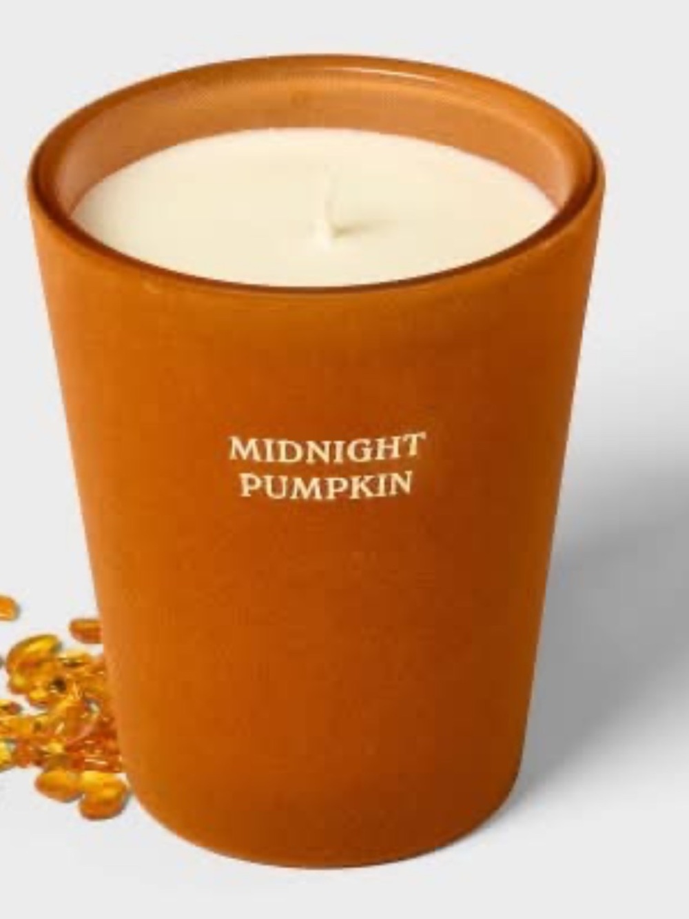 Threshold Velvet Candle in Rich Pumpkin